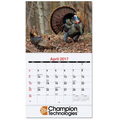 Stapled Monthly Wall Calendar w/ American Wildlife